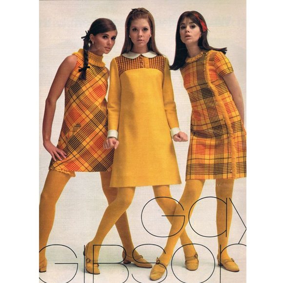 Vintage 60s/70s polyester mod scooter dress - Picture 4 of 4